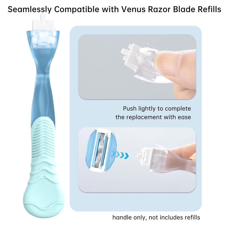 TEITEAI Replacement Razor Handle Compatible with Venus only, Blue - Image 2